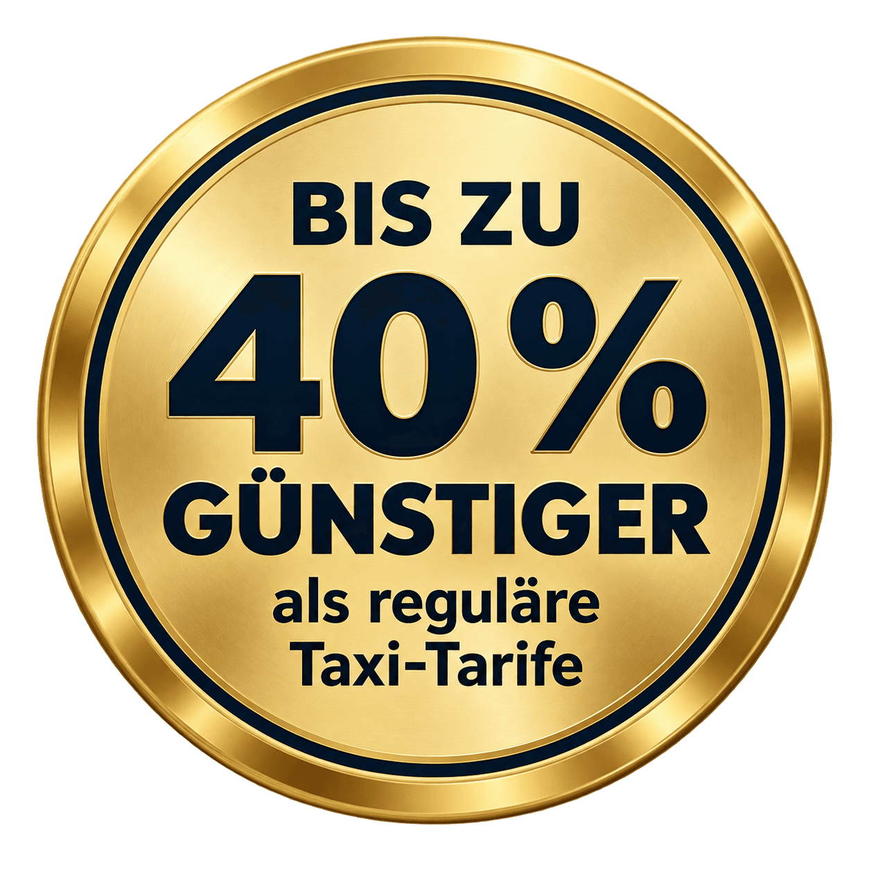 Bis zu 40% günstiger als reguläre Taxi-Tarife